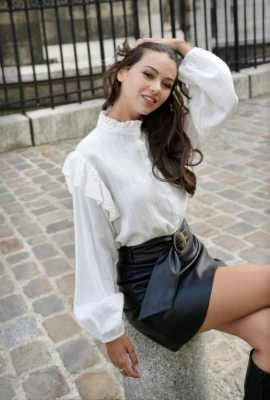 FRILLED BLOUSE