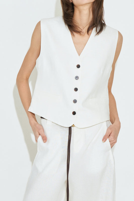 CHALECO LINEN